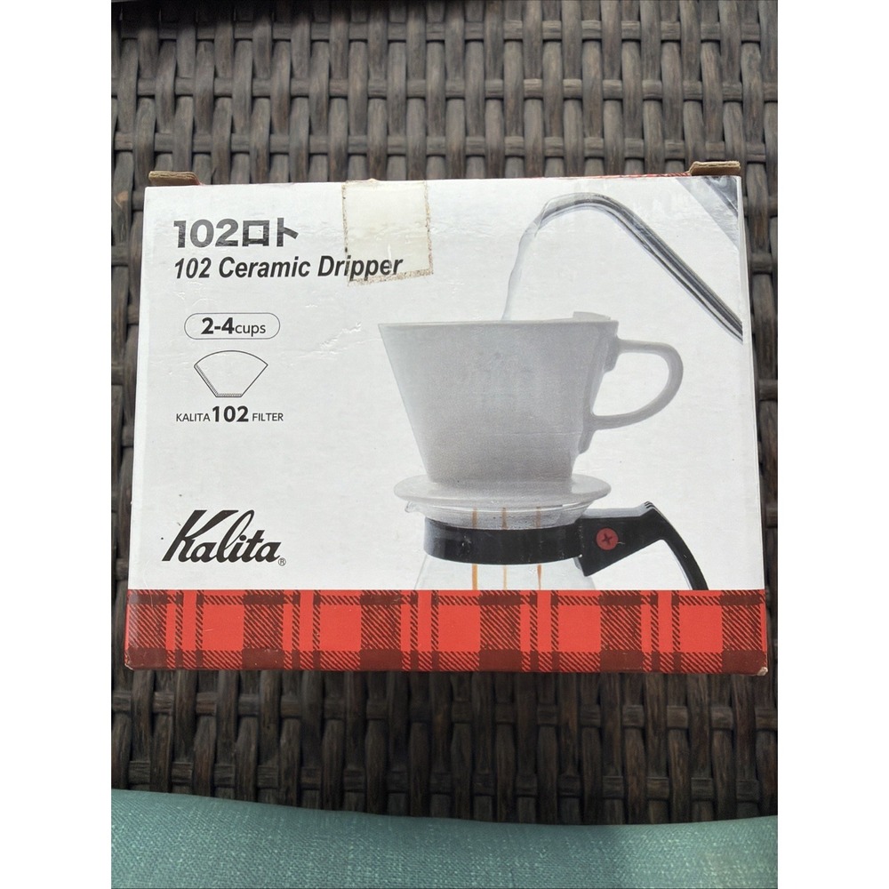 - 2001 102 Ceramic Dripper Coffee Dipper, white